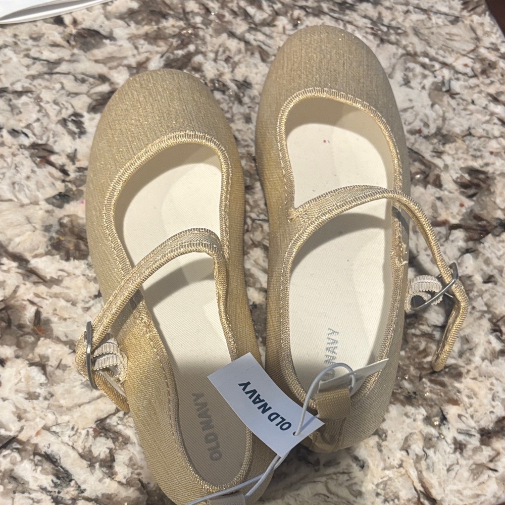 Old Navy Gold Kids Dress Shoes